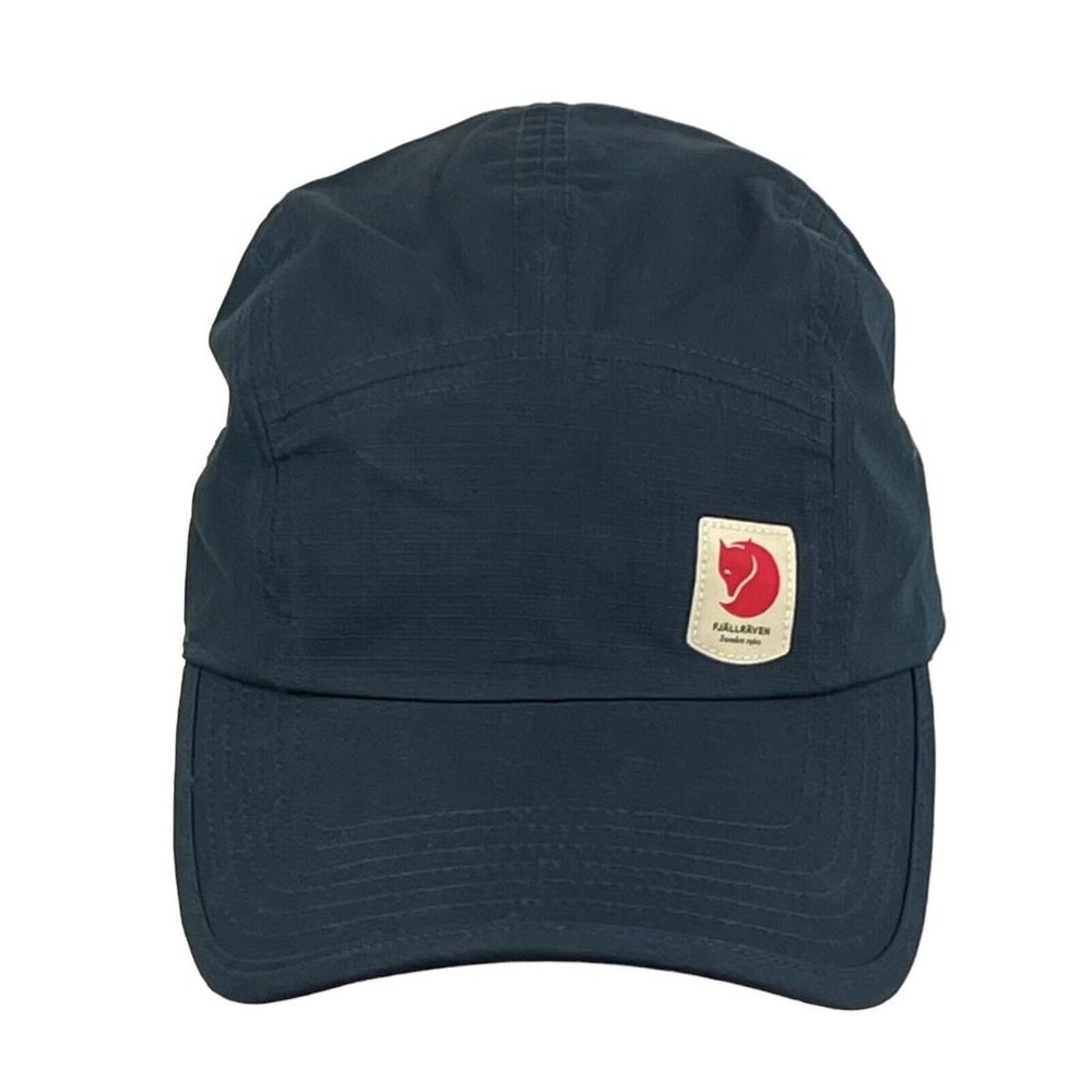 Fjallraven High Coast Lite Cap 5 Panel Navy Blue Fitted Hat Size S/M Lightweight